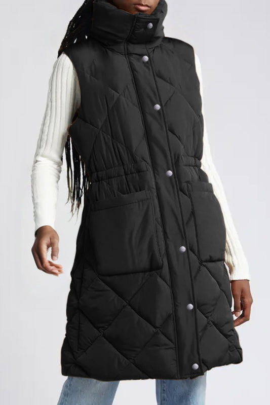 Black or Coffee Puffer Vest: Chic Comfort Redefined - The Charming Petite