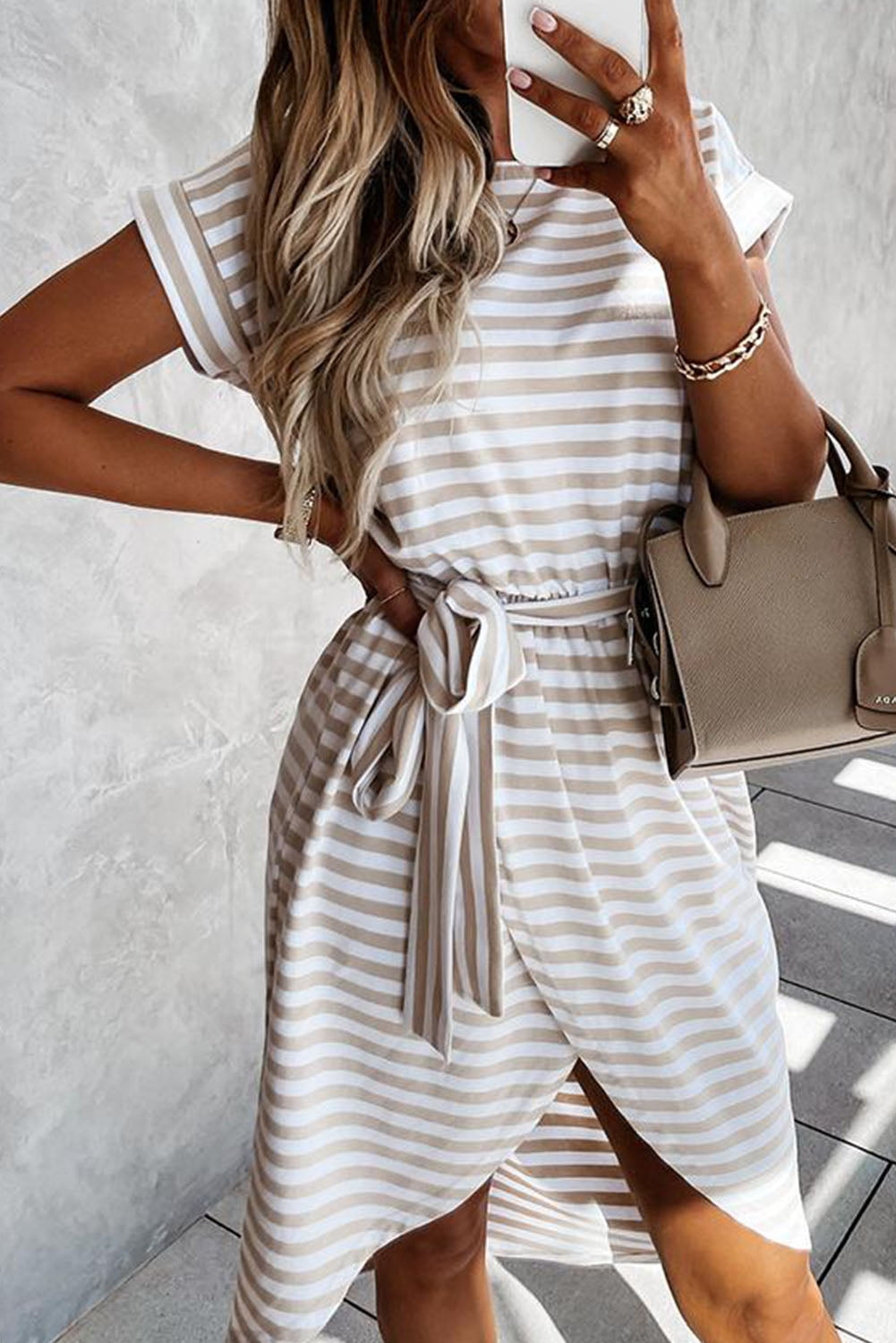 Comfortable Chic: Striped T-Shirt Dress