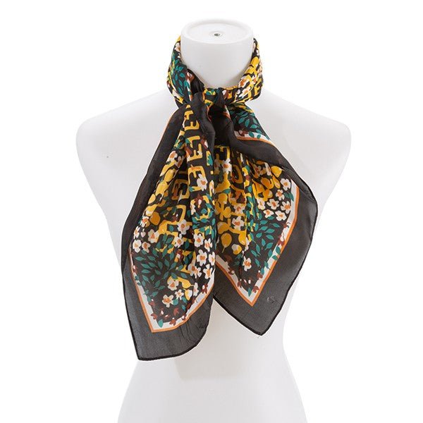 Dainty Floral Silk Scarf - The Charming Petite