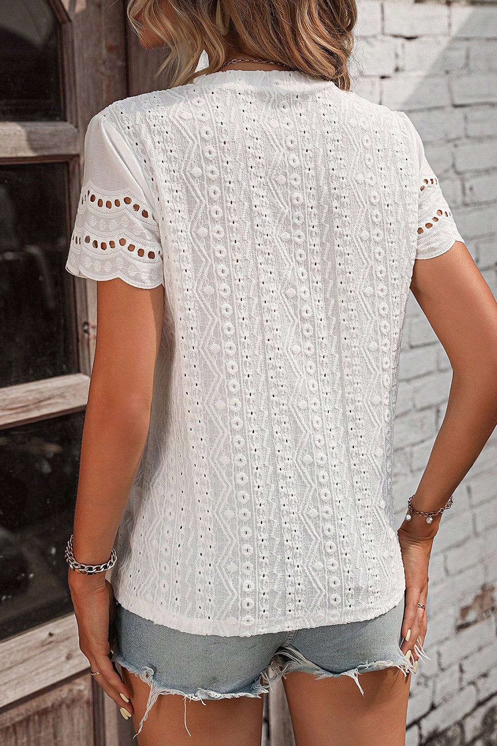 White Eyelet Blouse: Timeless Feminine Charm