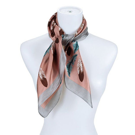 Feather Design Fashion Scarf - The Charming Petite