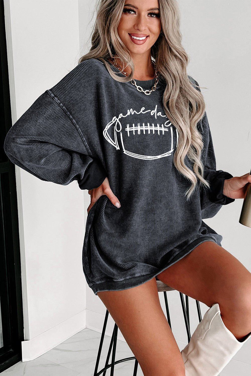 Game Day Graphic Sweatshirt - The Charming Petite