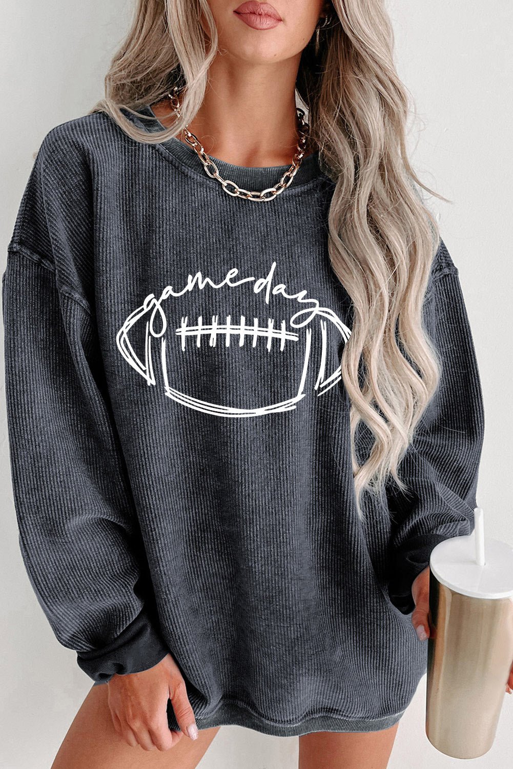 Game Day Graphic Sweatshirt - The Charming Petite