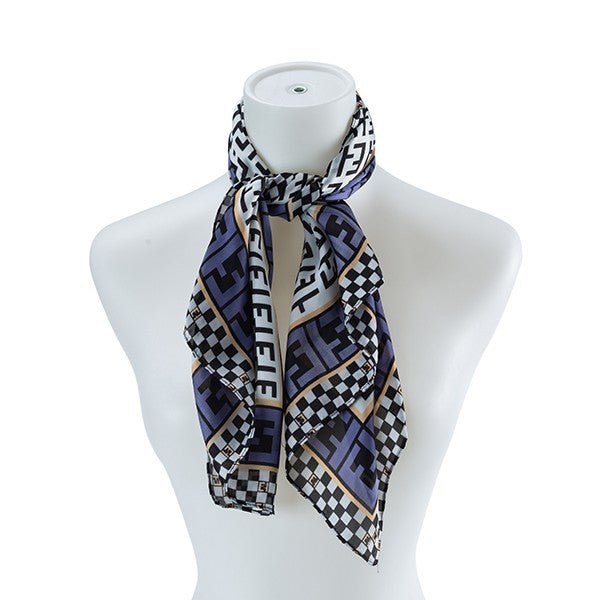 Geometric Multi Pattern Scarf - The Charming Petite