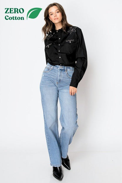 High Rise Straight Jeans for Every Body - The Charming Petite