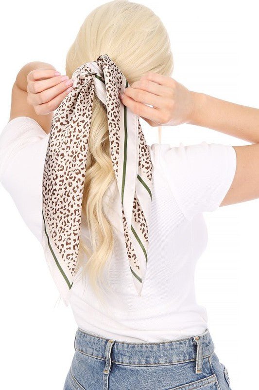 Leopard Print Scarf - The Charming Petite