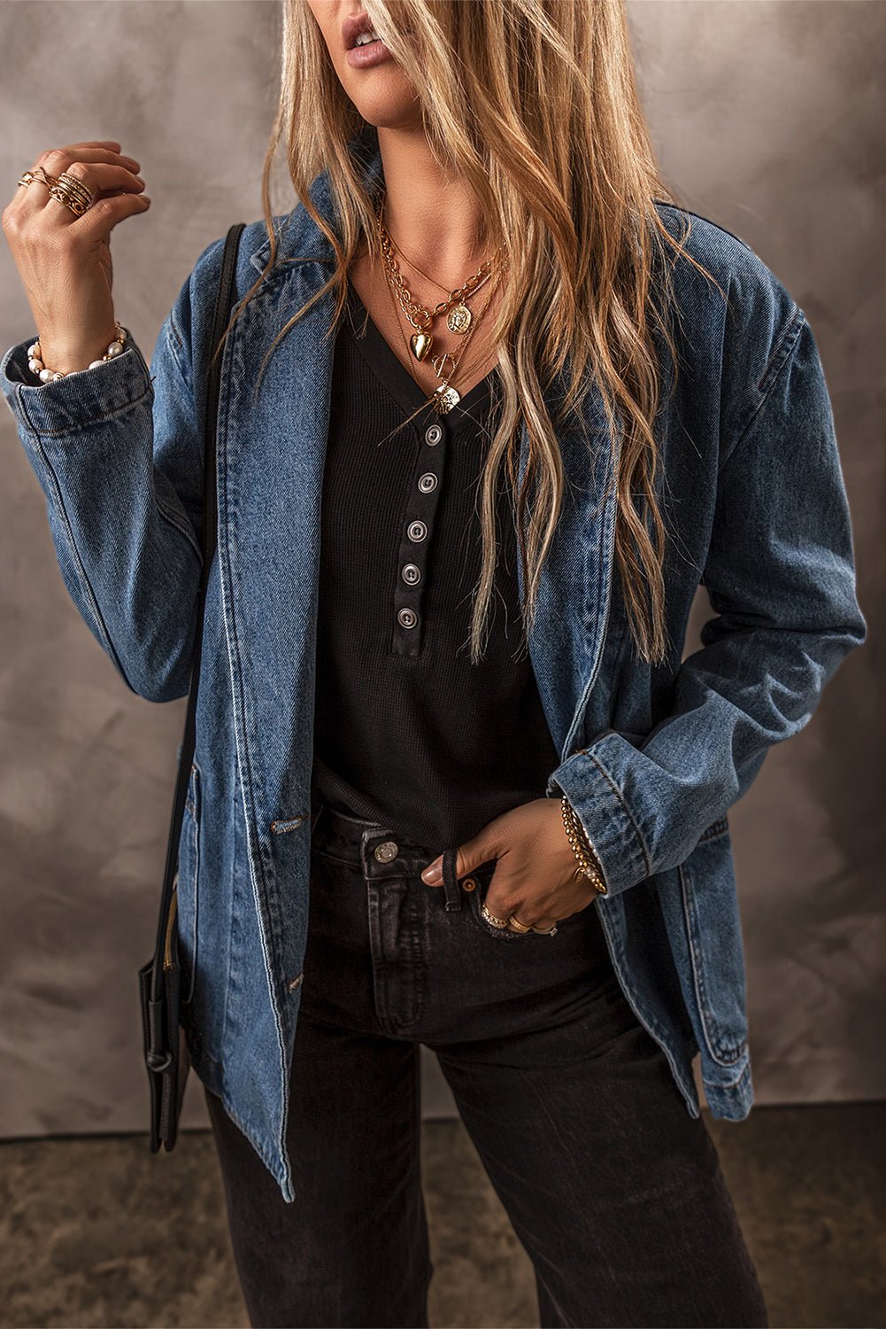 Versatile Denim Jacket for Everyday Wear - The Charming Petite