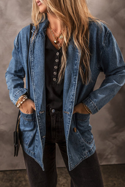 Versatile Denim Jacket for Everyday Wear - The Charming Petite