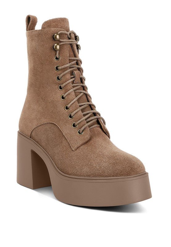 Carmac High Ankle Platform Boots - The Charming Petite