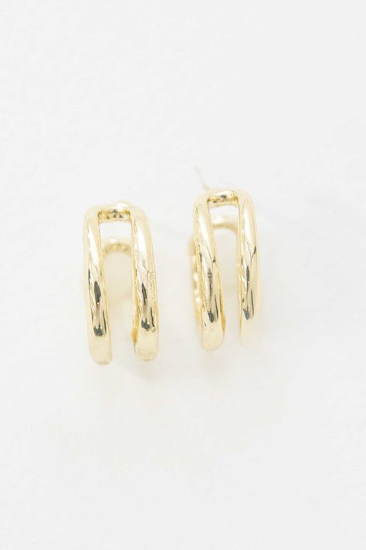 Double Hoop Earrings - The Charming Petite