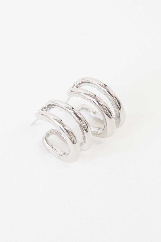 Double Hoop Earrings - The Charming Petite