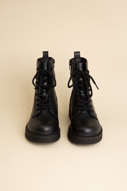 Epsom Combat Boots - The Charming Petite