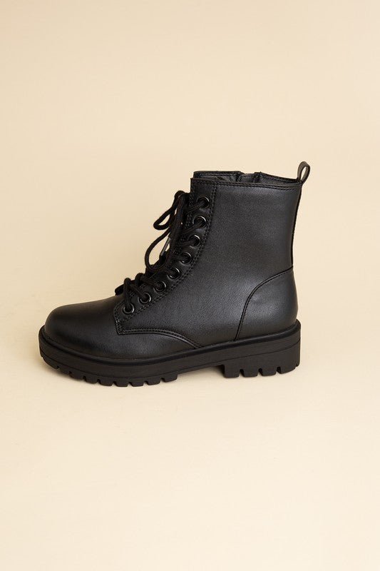 Epsom Combat Boots - The Charming Petite