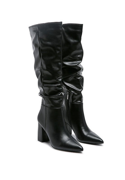 KNEE HIGH SLOUCH BOOT - The Charming Petite