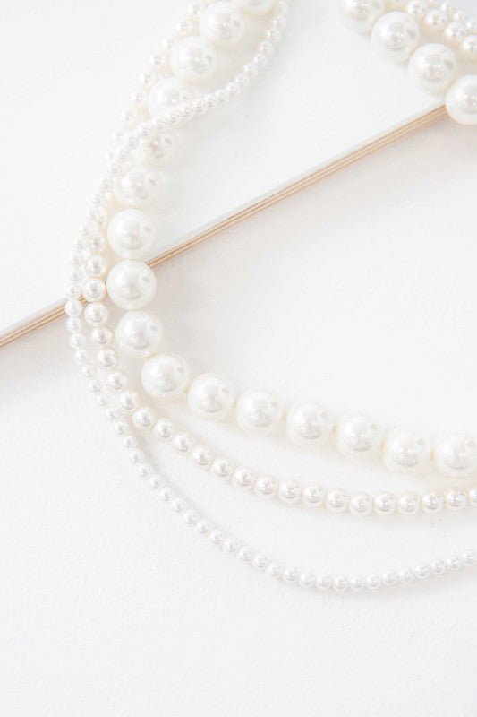 Layered Pearl Necklace - The Charming Petite