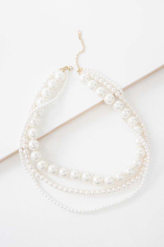 Layered Pearl Necklace - The Charming Petite