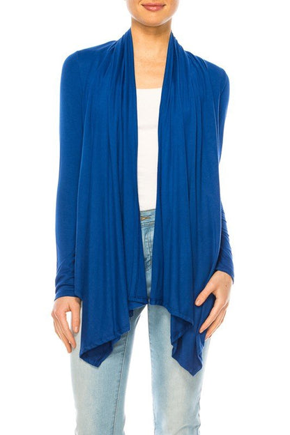 Relaxed Fit Waist Length Cardigan - The Charming Petite