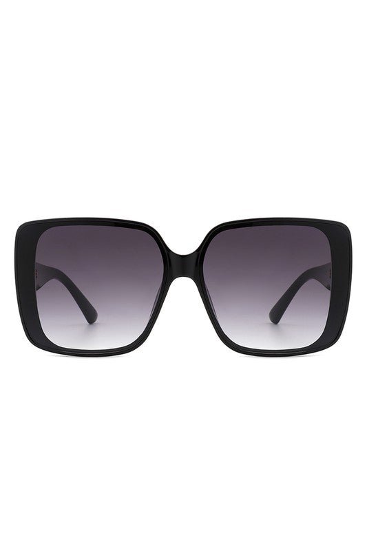 Square Retro Fashion Flat Top Women Sunglasses - The Charming Petite