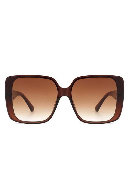 Square Retro Fashion Flat Top Women Sunglasses - The Charming Petite