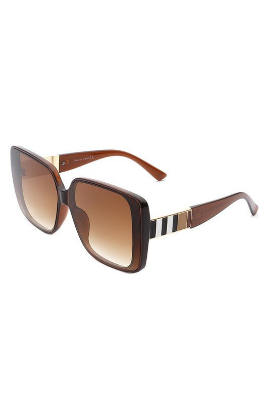 Square Retro Fashion Flat Top Women Sunglasses - The Charming Petite