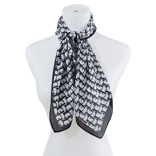 VERSATILE LUXURY PATTERN SILK SCARF - The Charming Petite